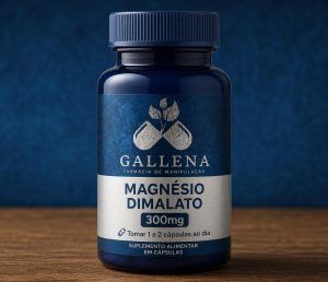 Magnésio Dimalato 300mg - 90 Cápsulas