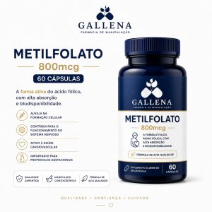 Metilfolato 800mcg - 60 Cápsulas