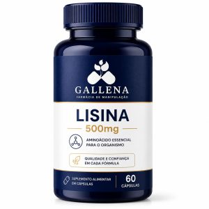 Lisina 500mg - 60 Cápsulas
