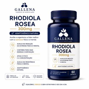 Rhodiola Rosea 300mg - Matéria Prima Importada