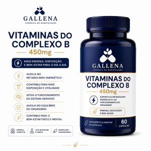 Vitaminas do Complexo B 450mg - 60 Cápsulas