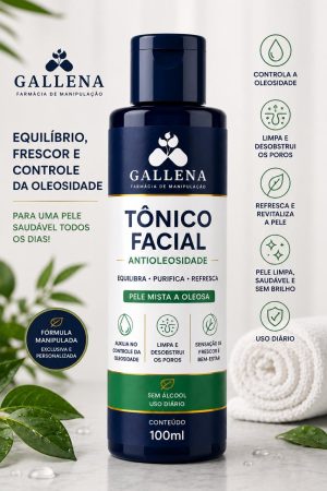 Tônico Facial Antioleosidade 100ml