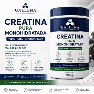 Creatina Pura Monohidratada 200g