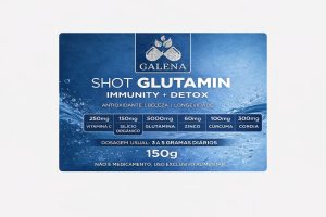 SHOT GLUTAMINA + DETOX EMAGRECEDOR 30 DIAS