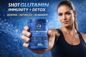 SHOT GLUTAMINA + DETOX EMAGRECEDOR 30 DIAS